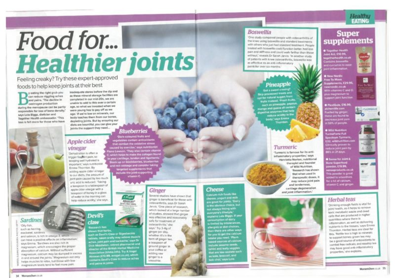 womans own recommends sense for joint and bone superfood supplement powder